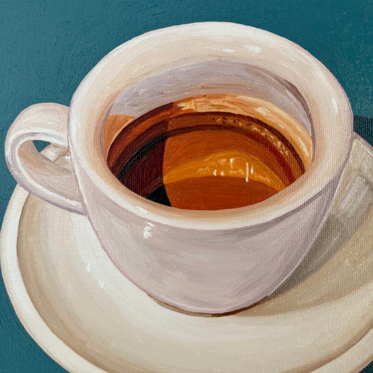 Espresso on Viridian Teal