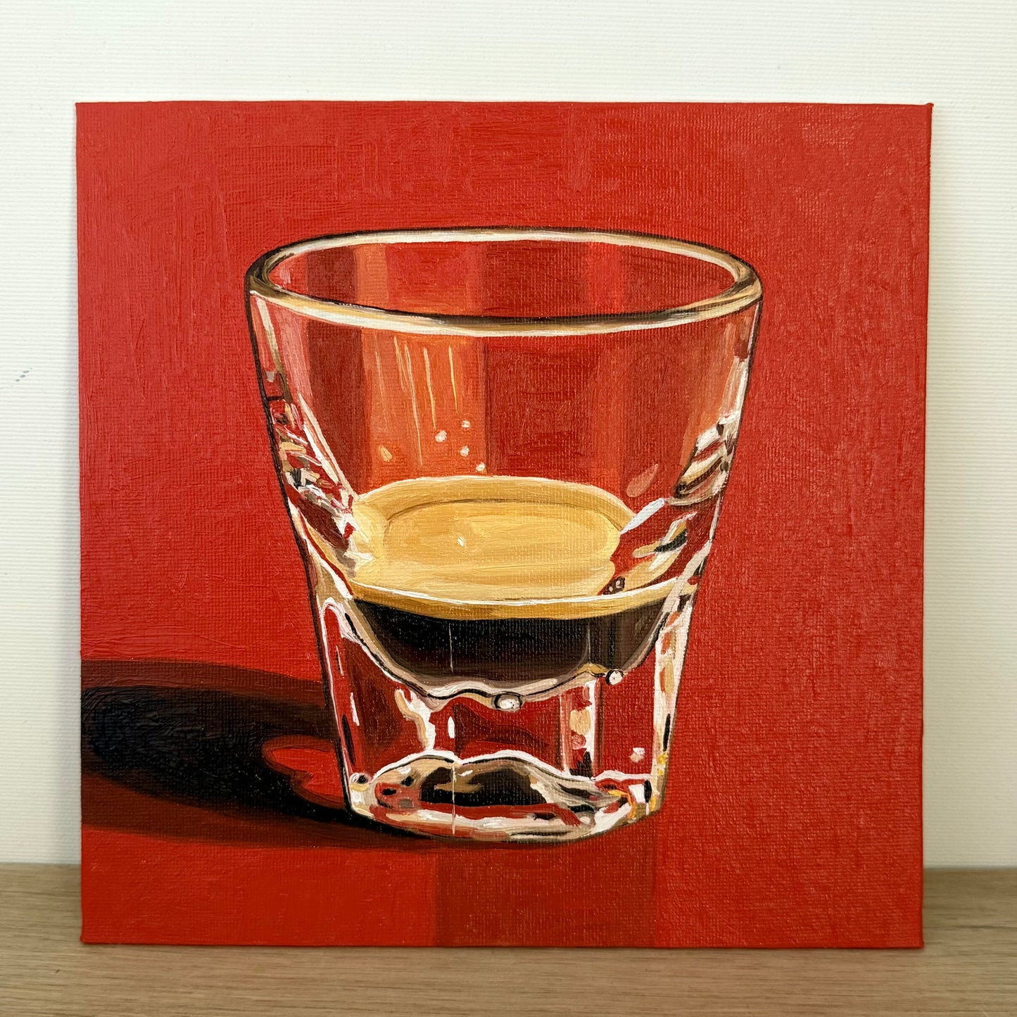 Ristretto on light Venetian red