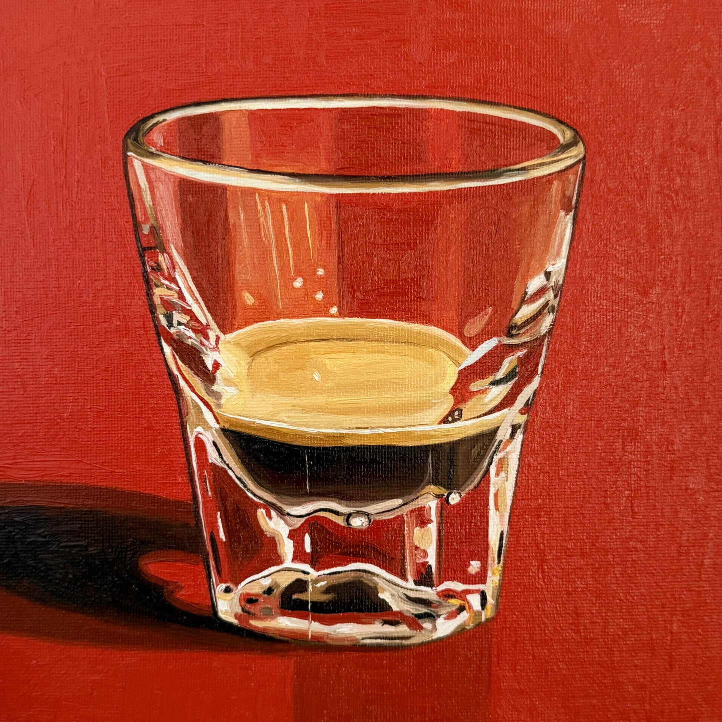 Ristretto on light Venetian red