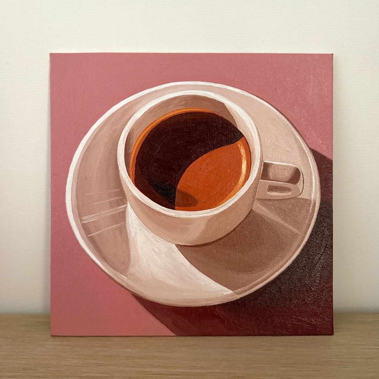 Coffee on dusty pink - Reserved for auction