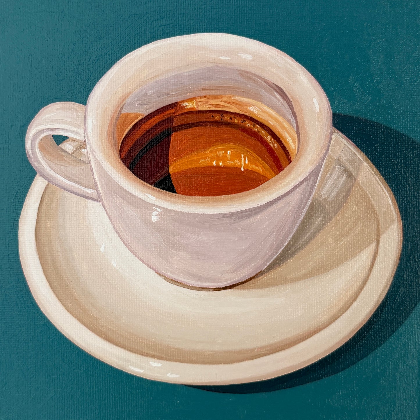 Espresso on Viridian Teal
