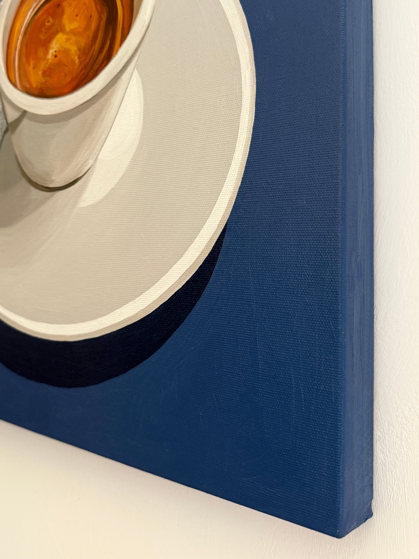 Espresso on Slate Blue