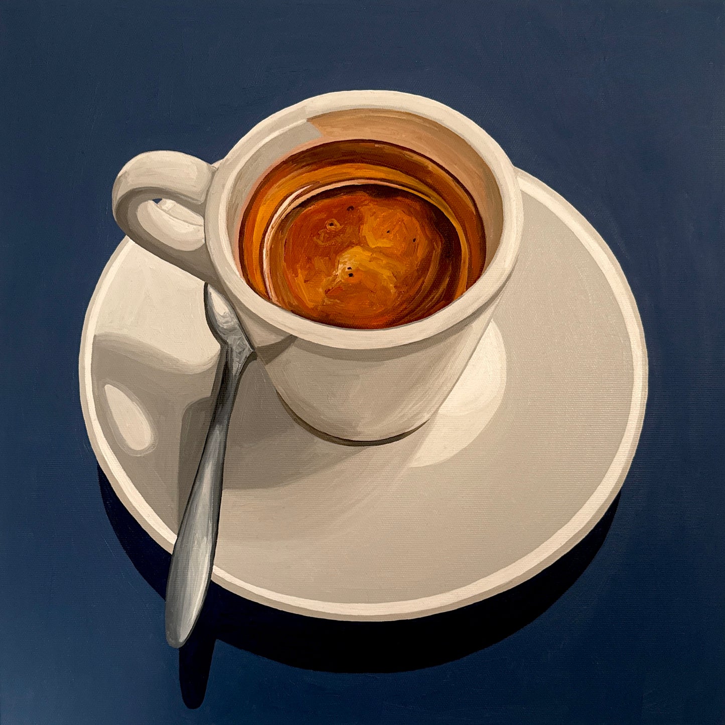 Espresso su Blu Ardesia - Reserved for Exhibition
