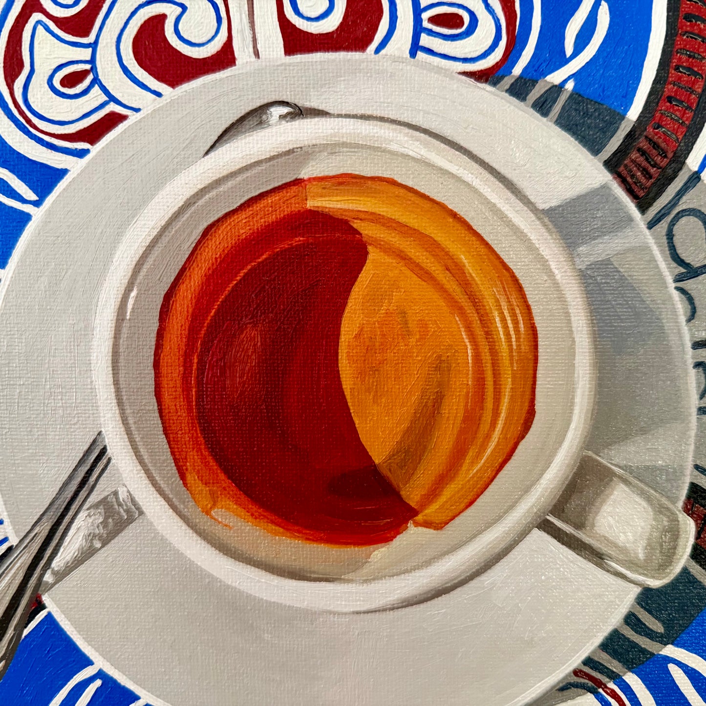 Espresso on tiles - Reserved for auction