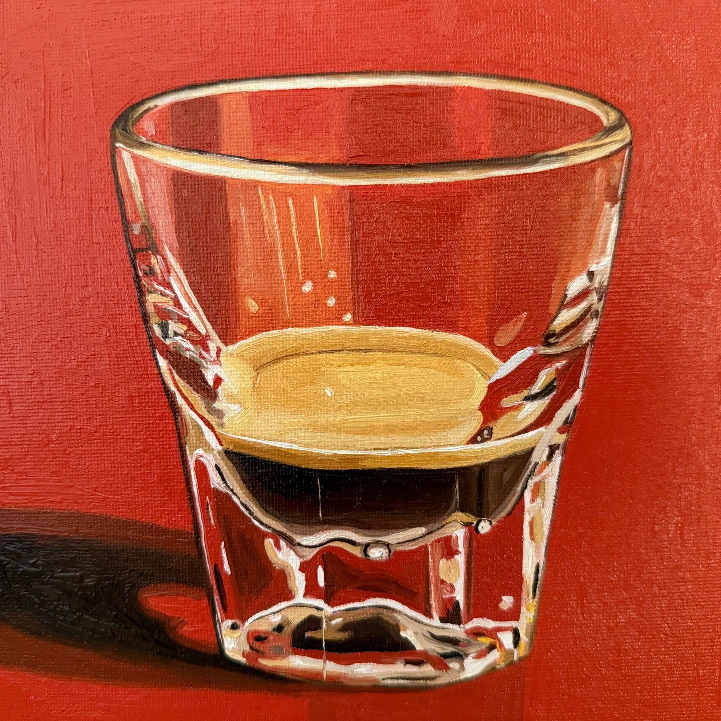 Ristretto on light Venetian red