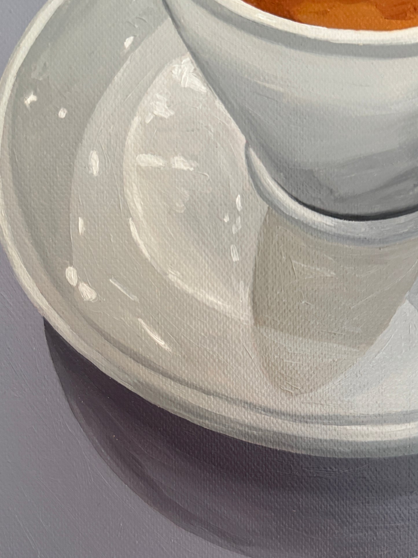 Espresso on Soft Periwinkle