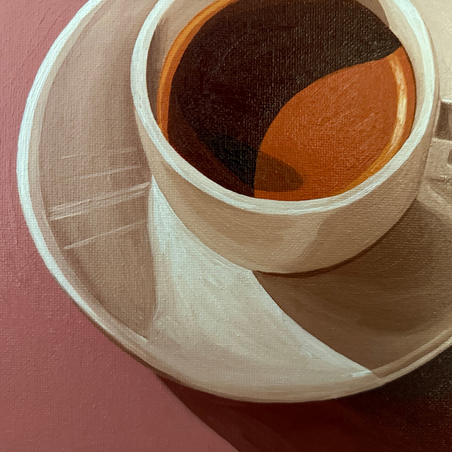 Coffee on dusty pink - Reserved for auction