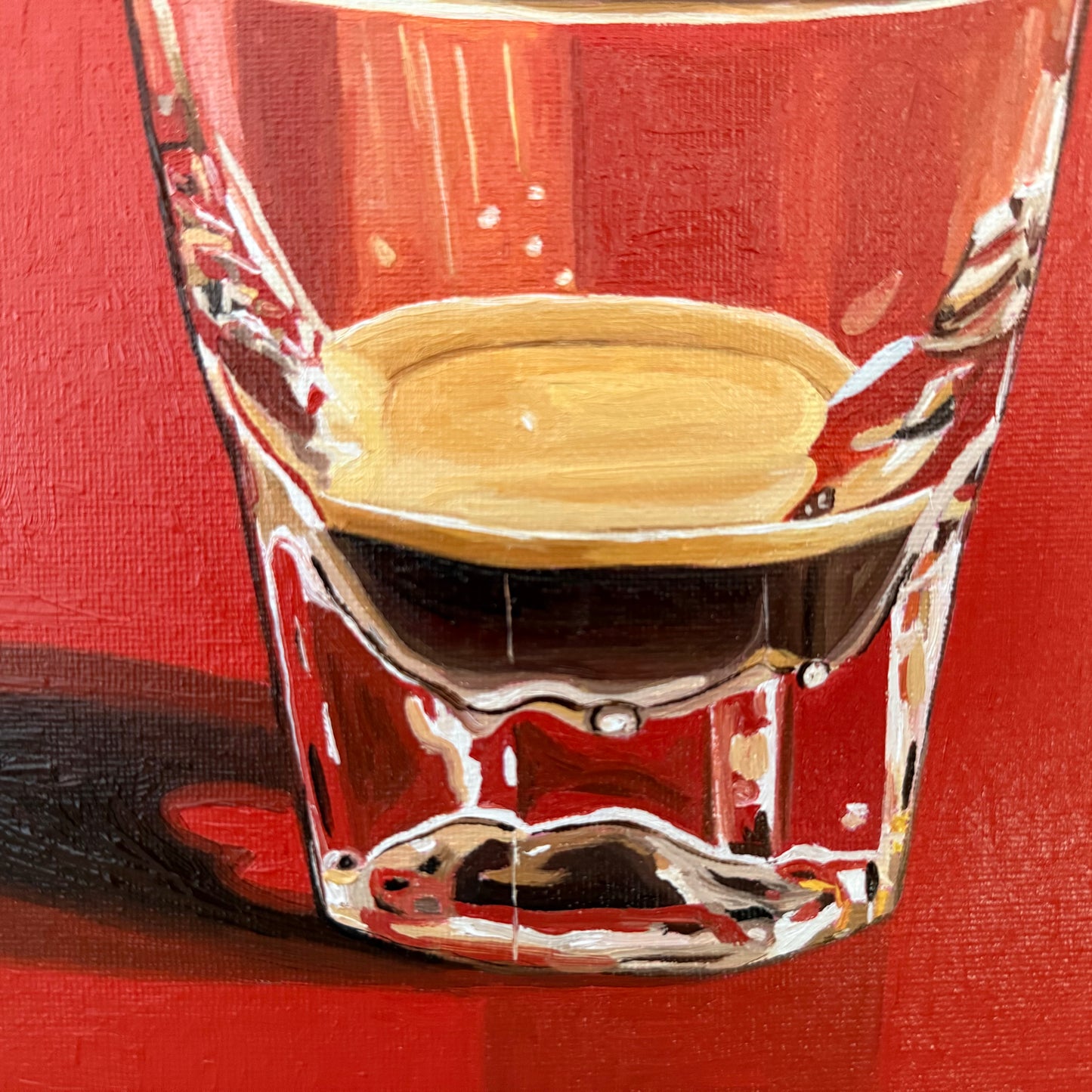 Ristretto on light Venetian red