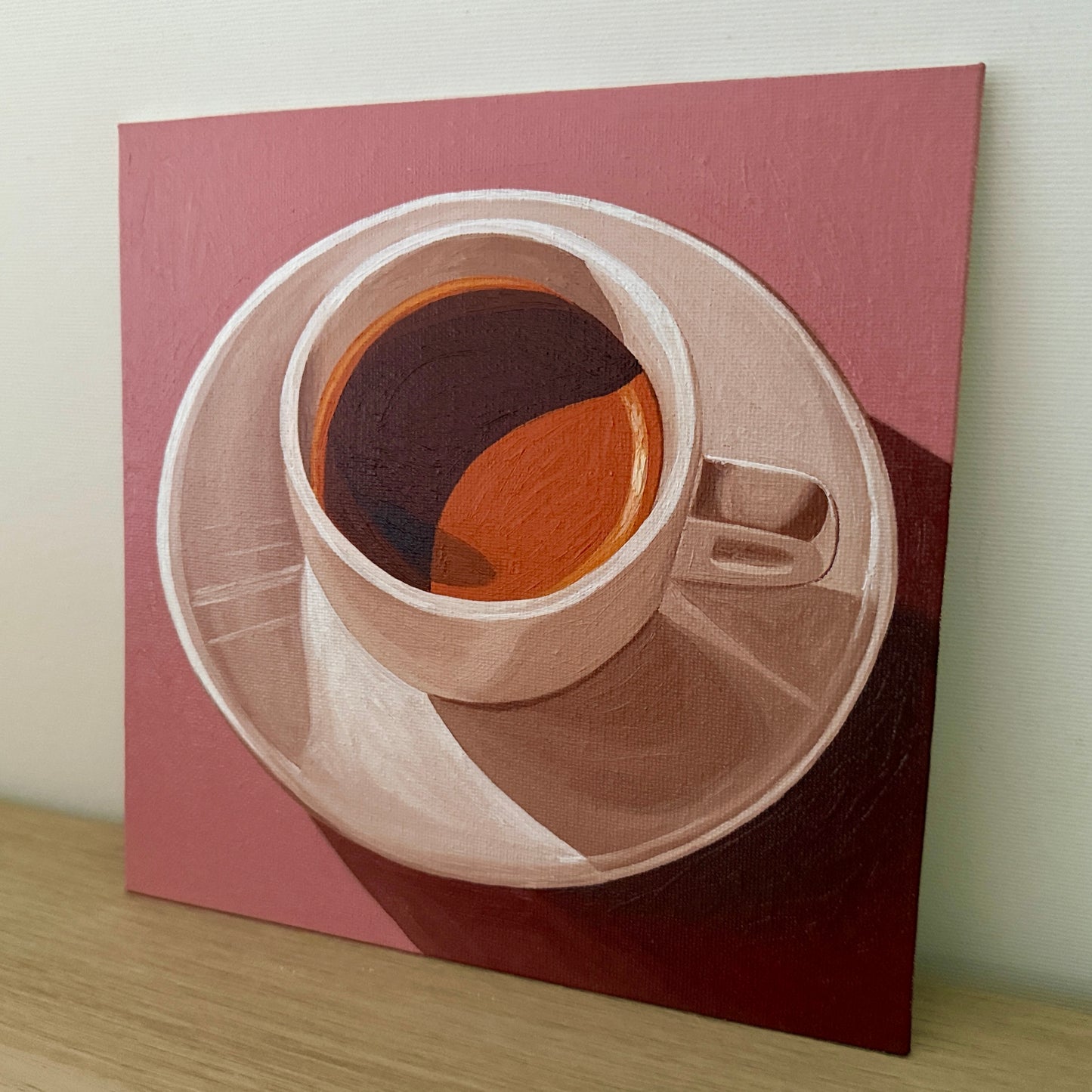 Coffee on dusty pink - Reserved for auction