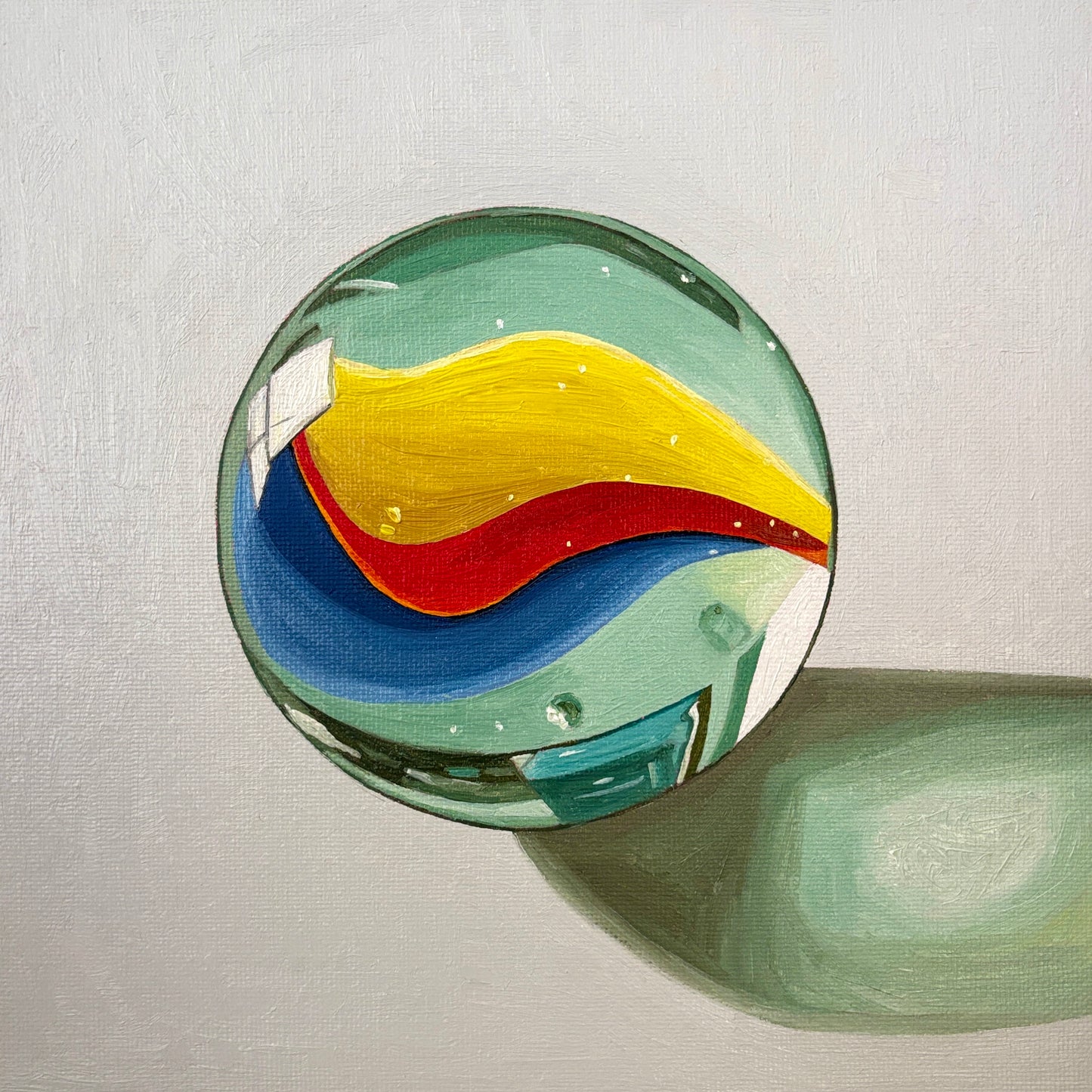 Marble on gray - Reserved for auction