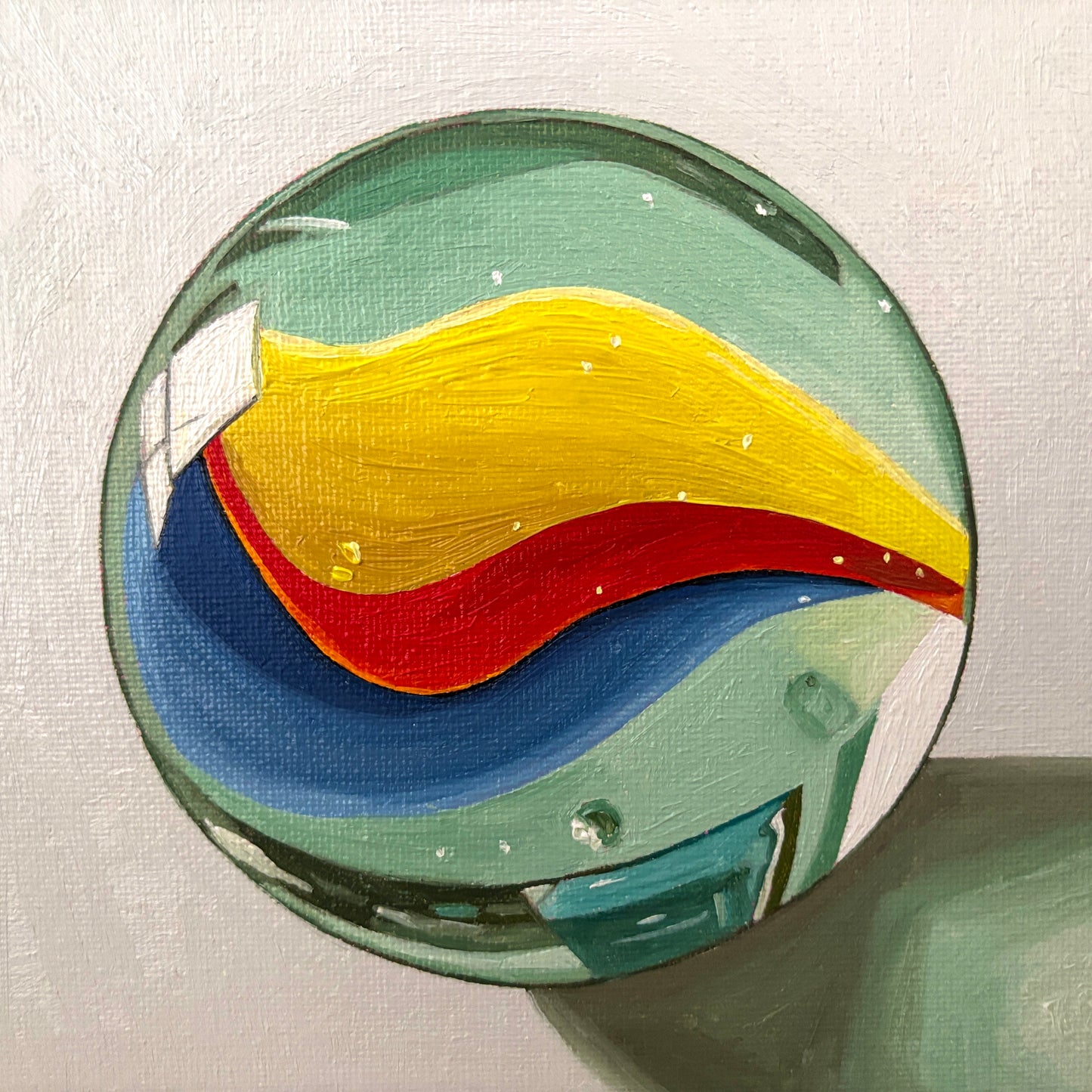 Marble on gray - Reserved for auction