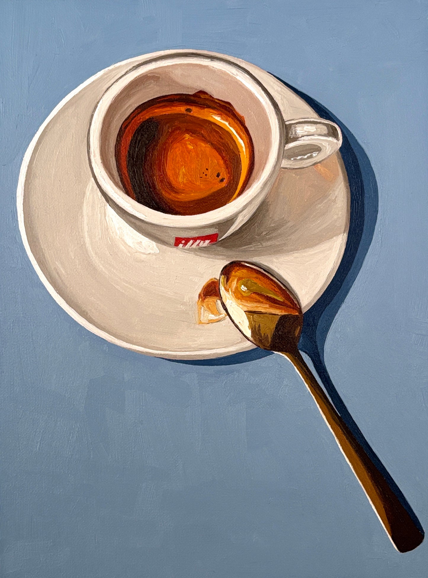 Espresso on blue
