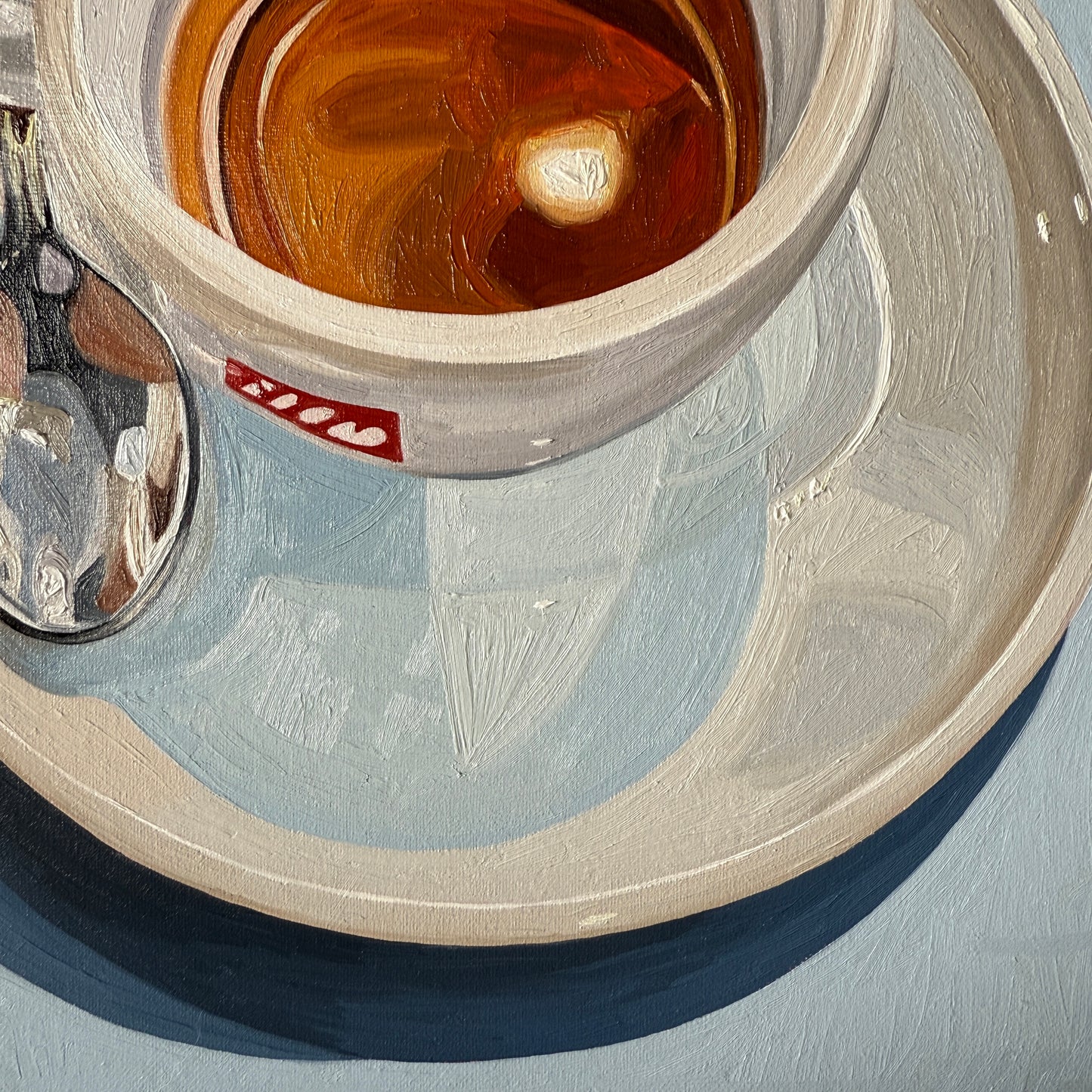 Espresso on blue