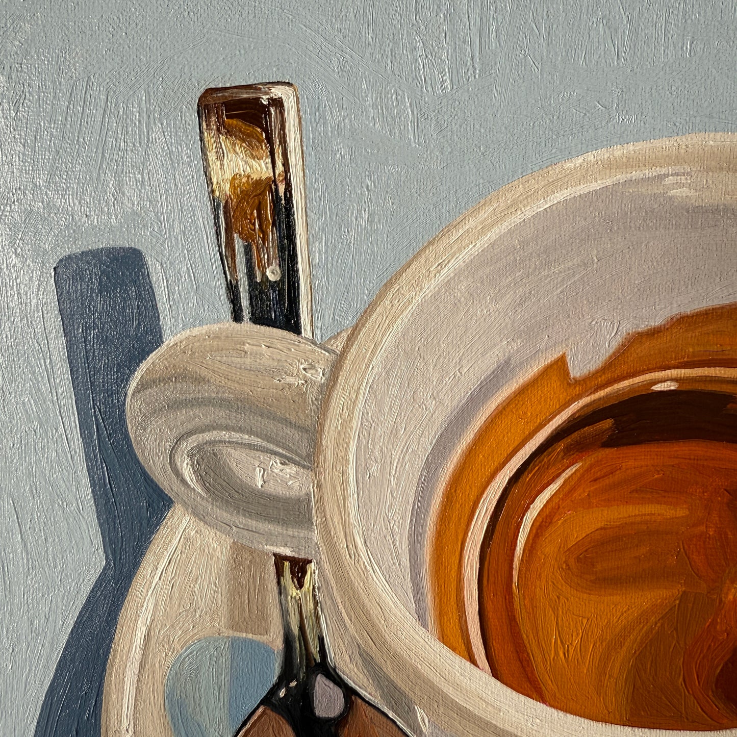 Espresso on blue