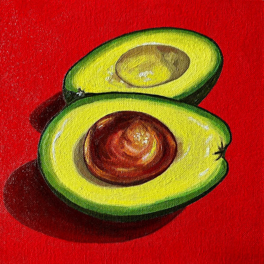 Avocado on Red