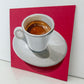 Espresso on Raspberry Pink