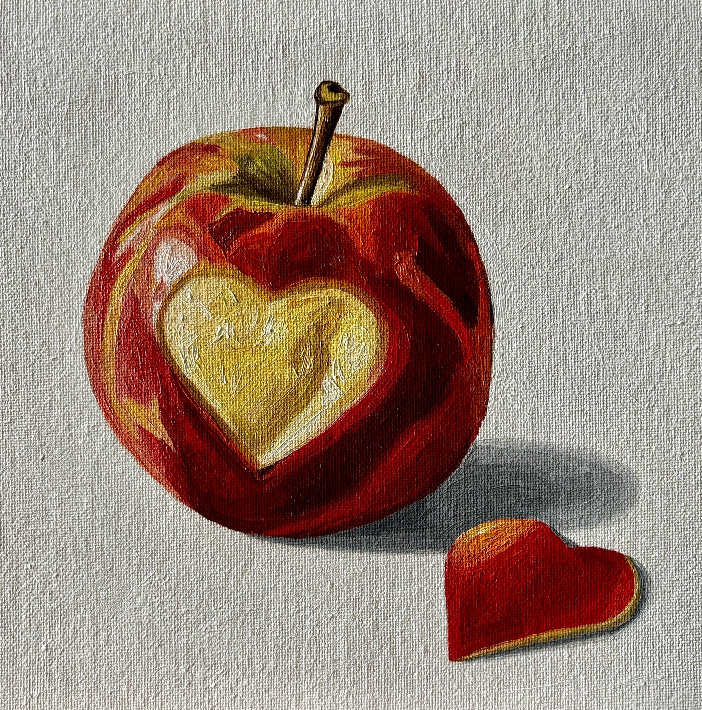 Heart Shaped Cut Apple