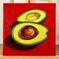 Avocado on Red