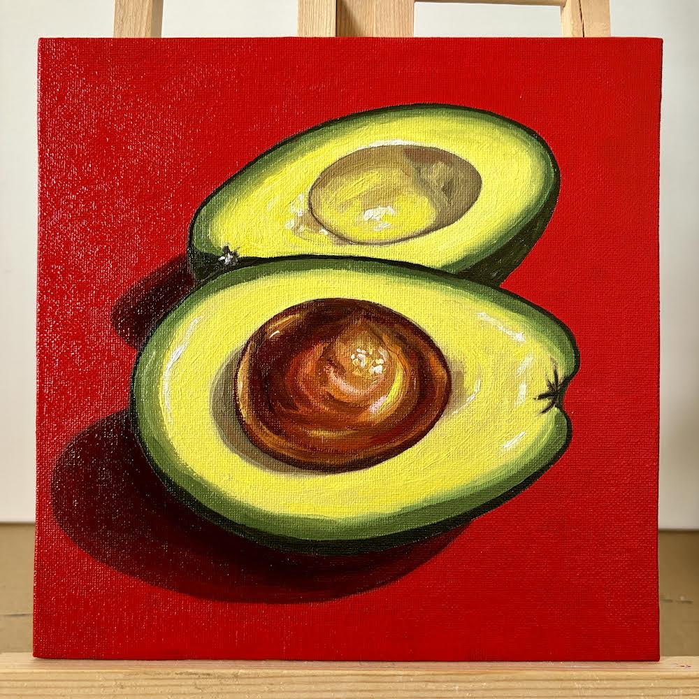 Avocado on Red