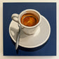 Espresso on Slate Blue