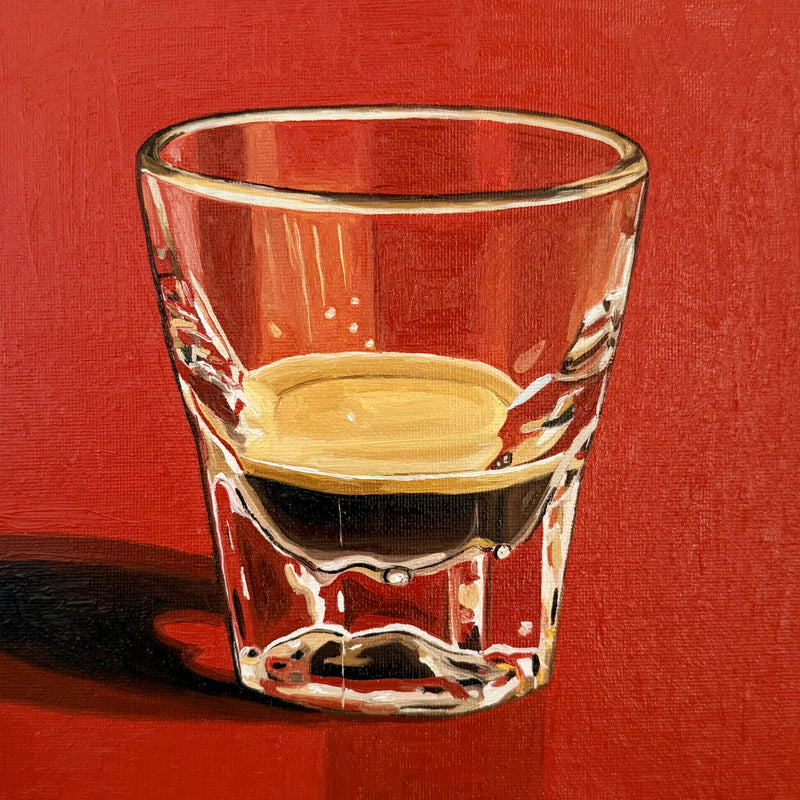 Ristretto on light Venetian red