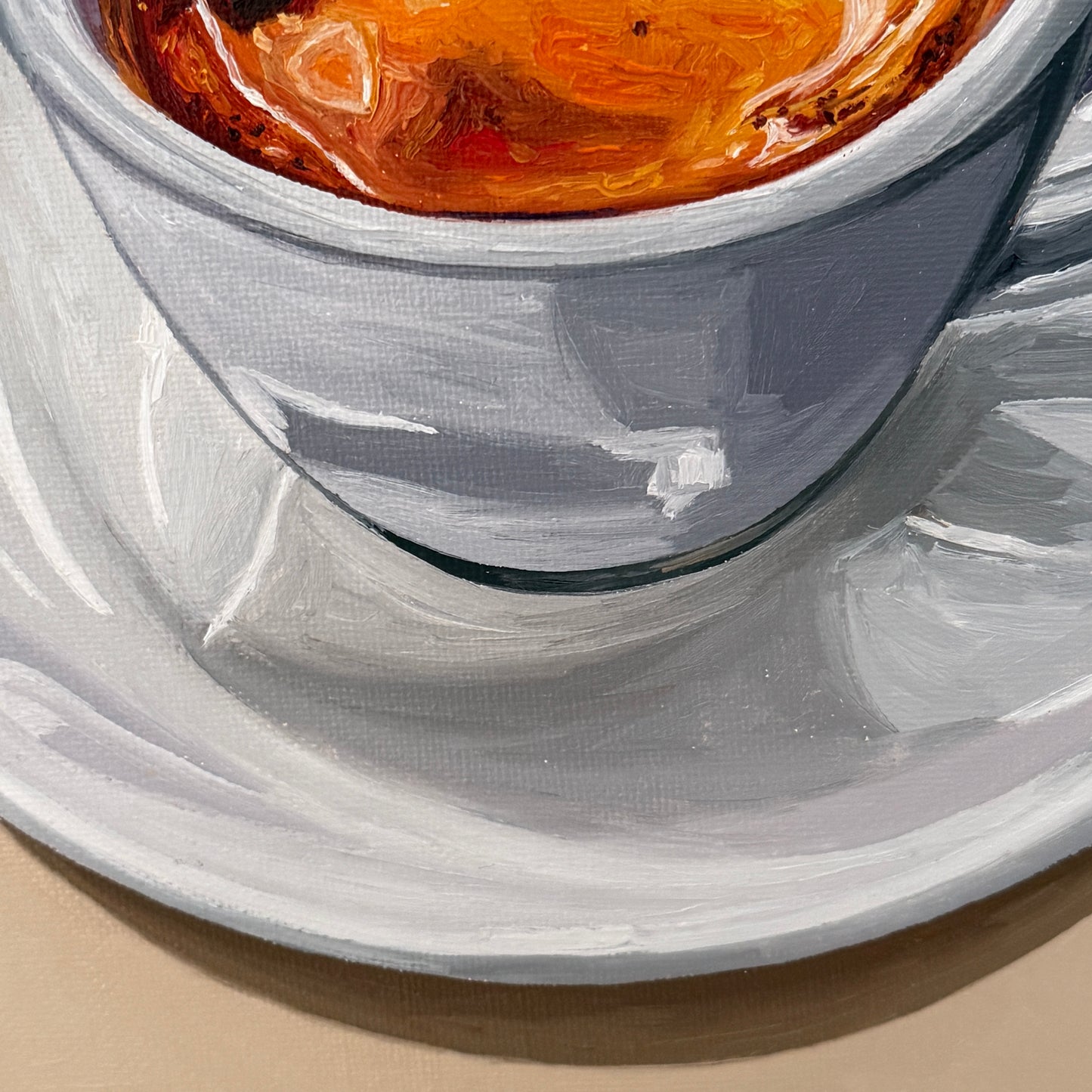 Espresso Pop on Deep Beige - Reserved for auction