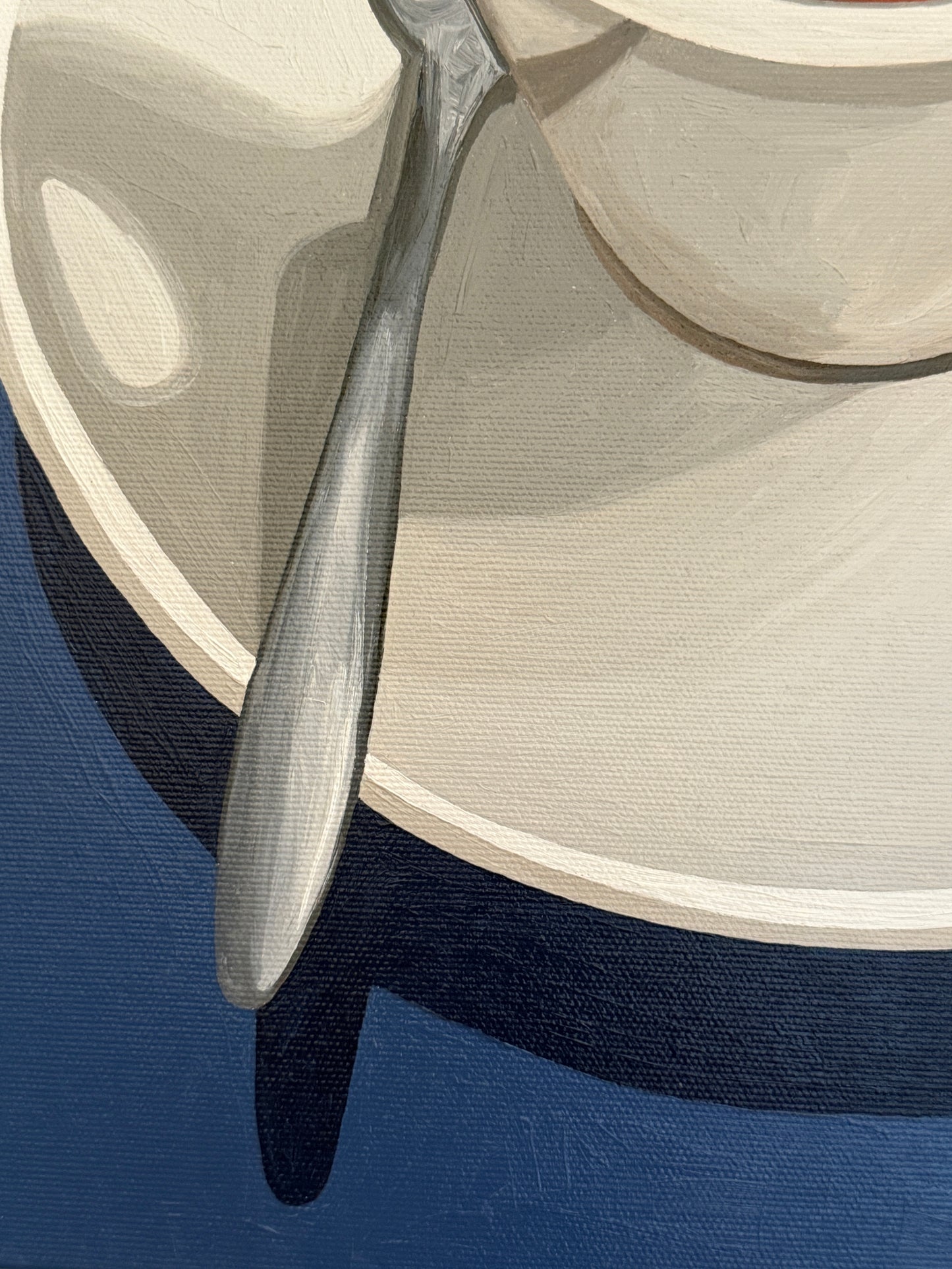 Espresso on Slate Blue