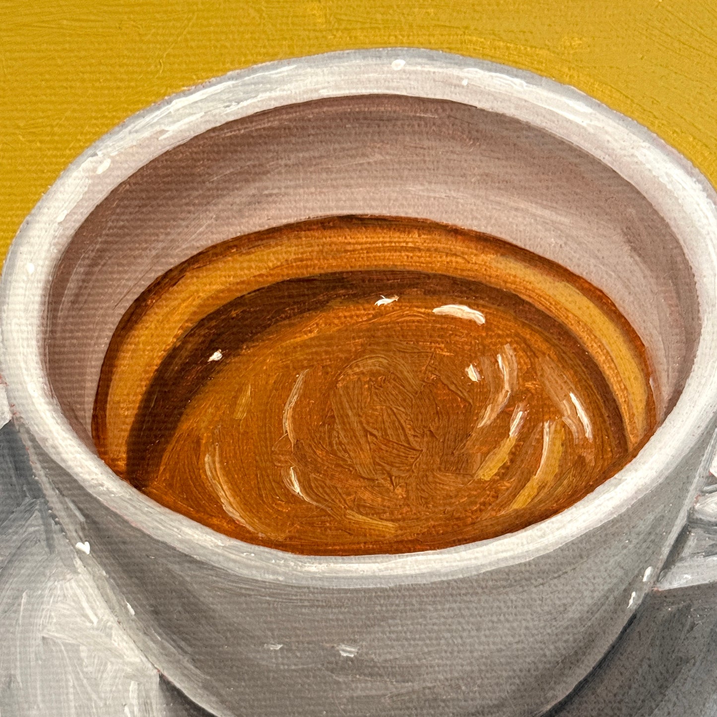 Espresso on Pyrite Yellow - Reserved