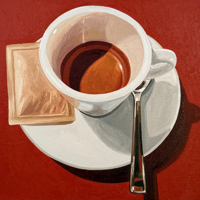 Espresso on Venetian Red