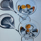Martinis on Blue - 70x90 cm