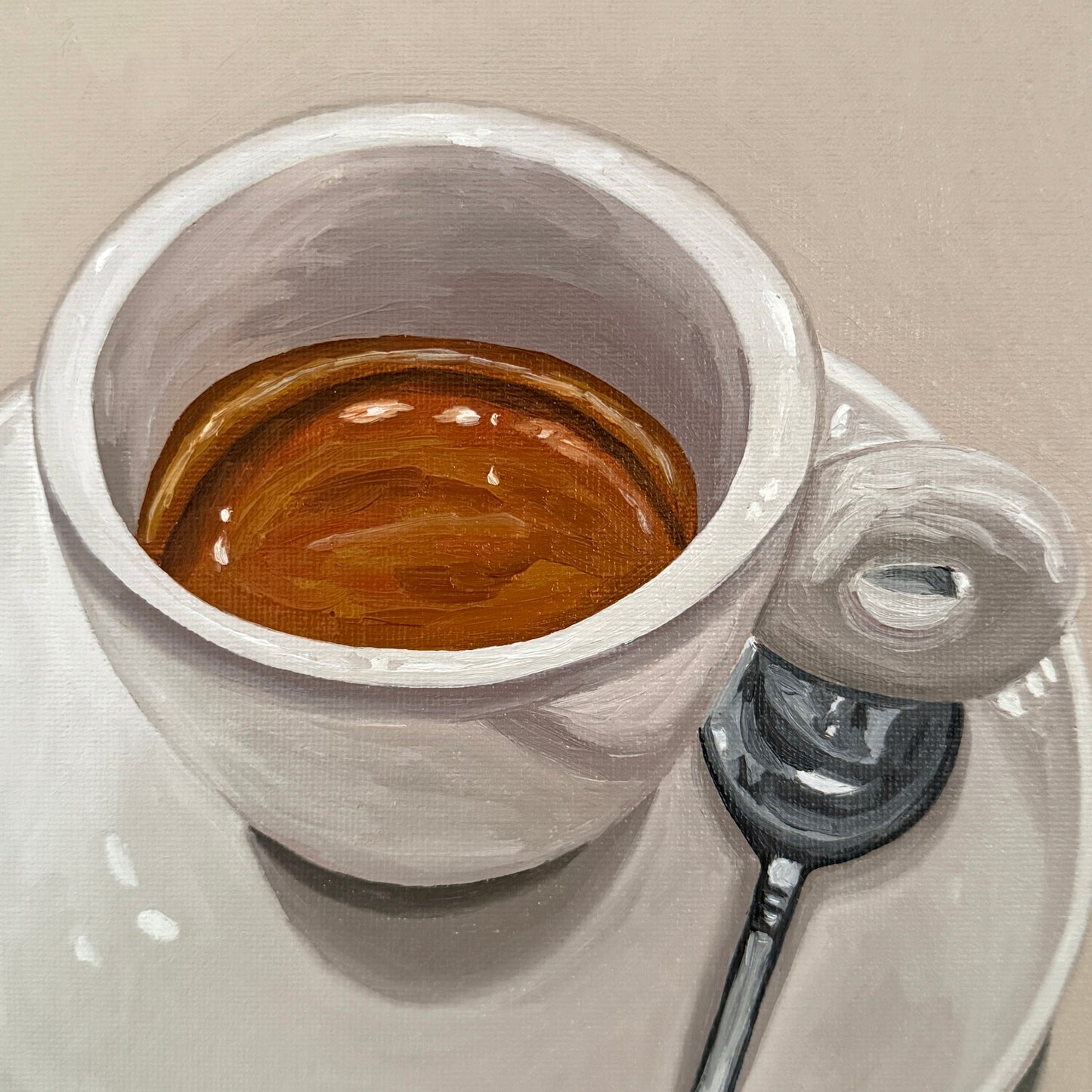 Espresso on Greige