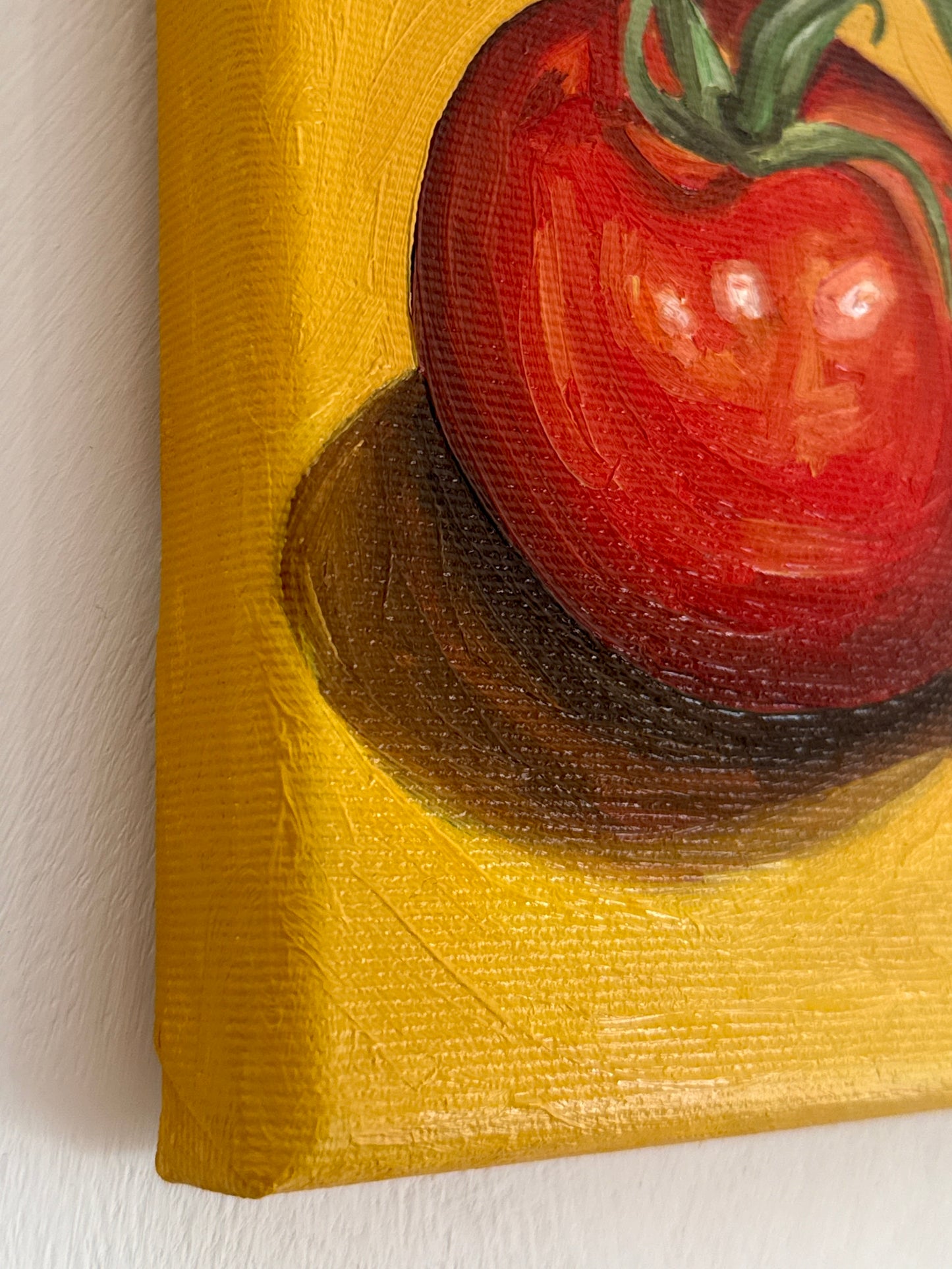 Quirky Tomatoes on Mustard Yellow