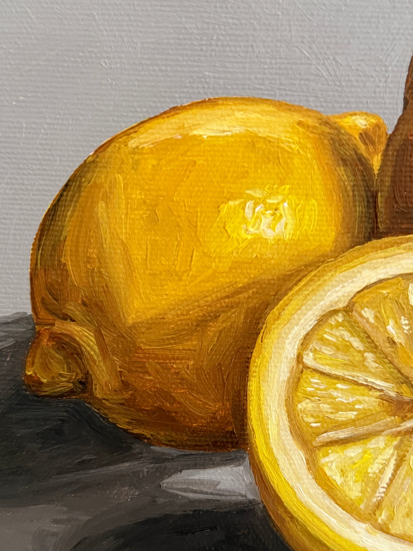 Lemons on Grey - Reserved