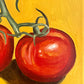 Quirky Tomatoes on Mustard Yellow