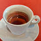 Espresso on red orange - Reserved for auction