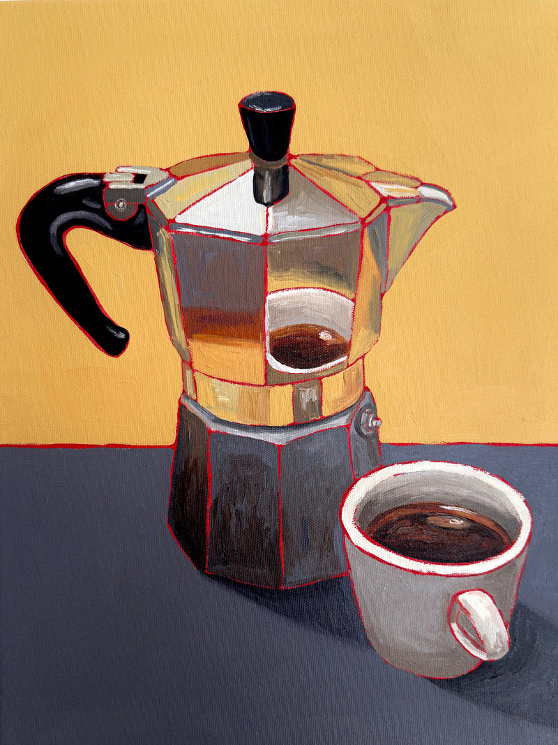 Moka & Cup I Yellow-Grey