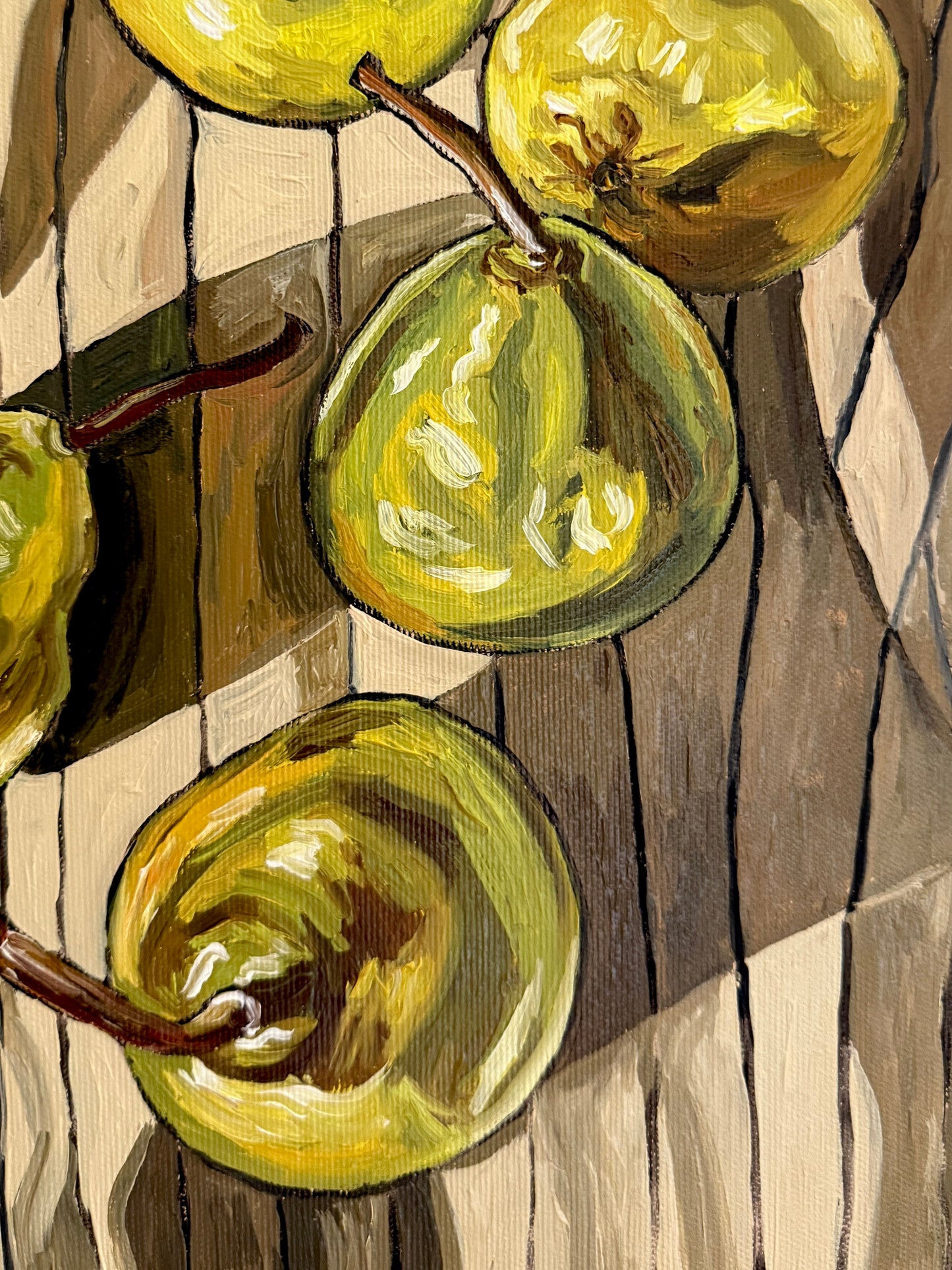 Pears on Linen