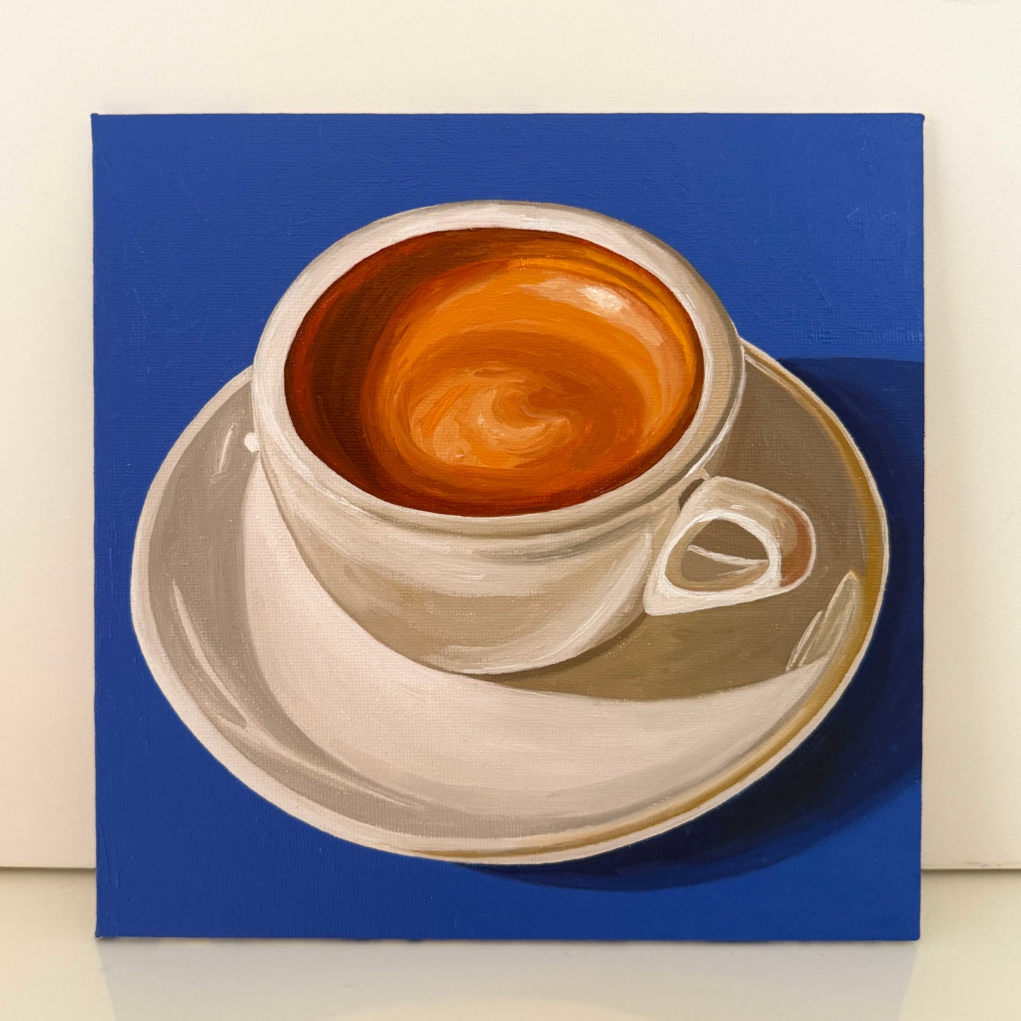 Espresso on Cobalt Blue