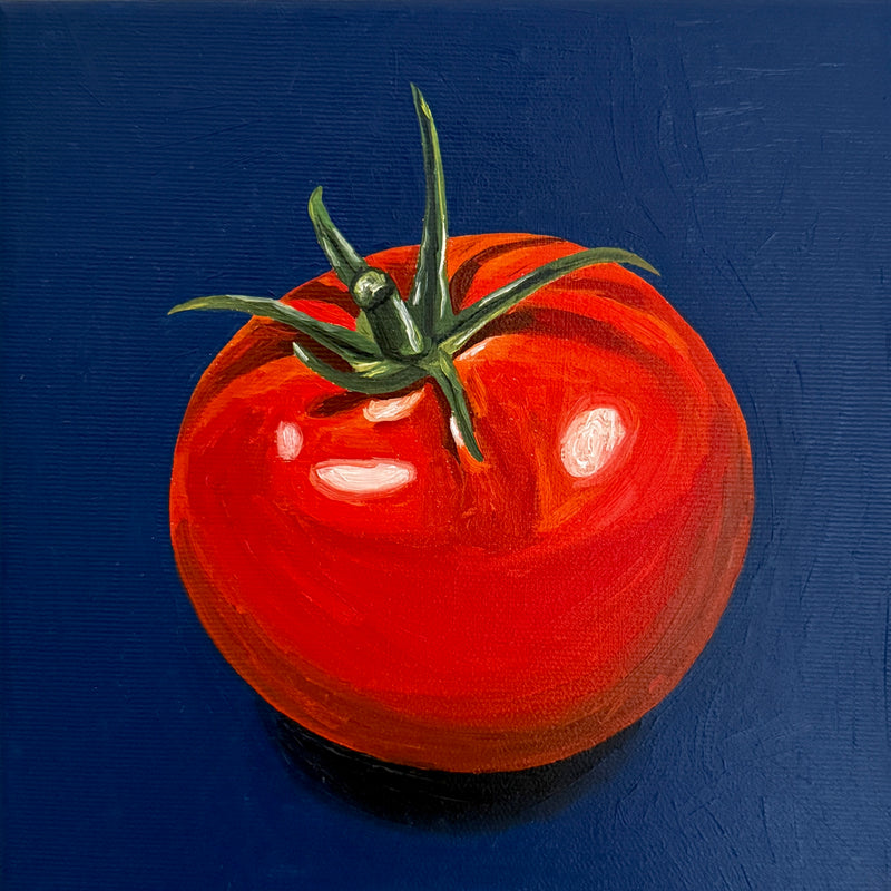 Tomato on Midnight Blue