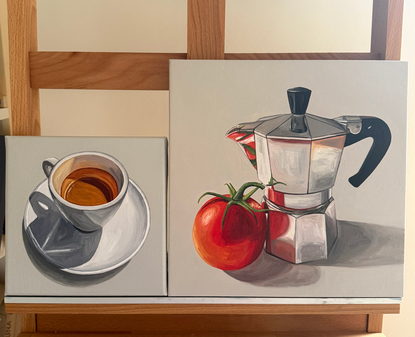 Espresso on Warm Grey