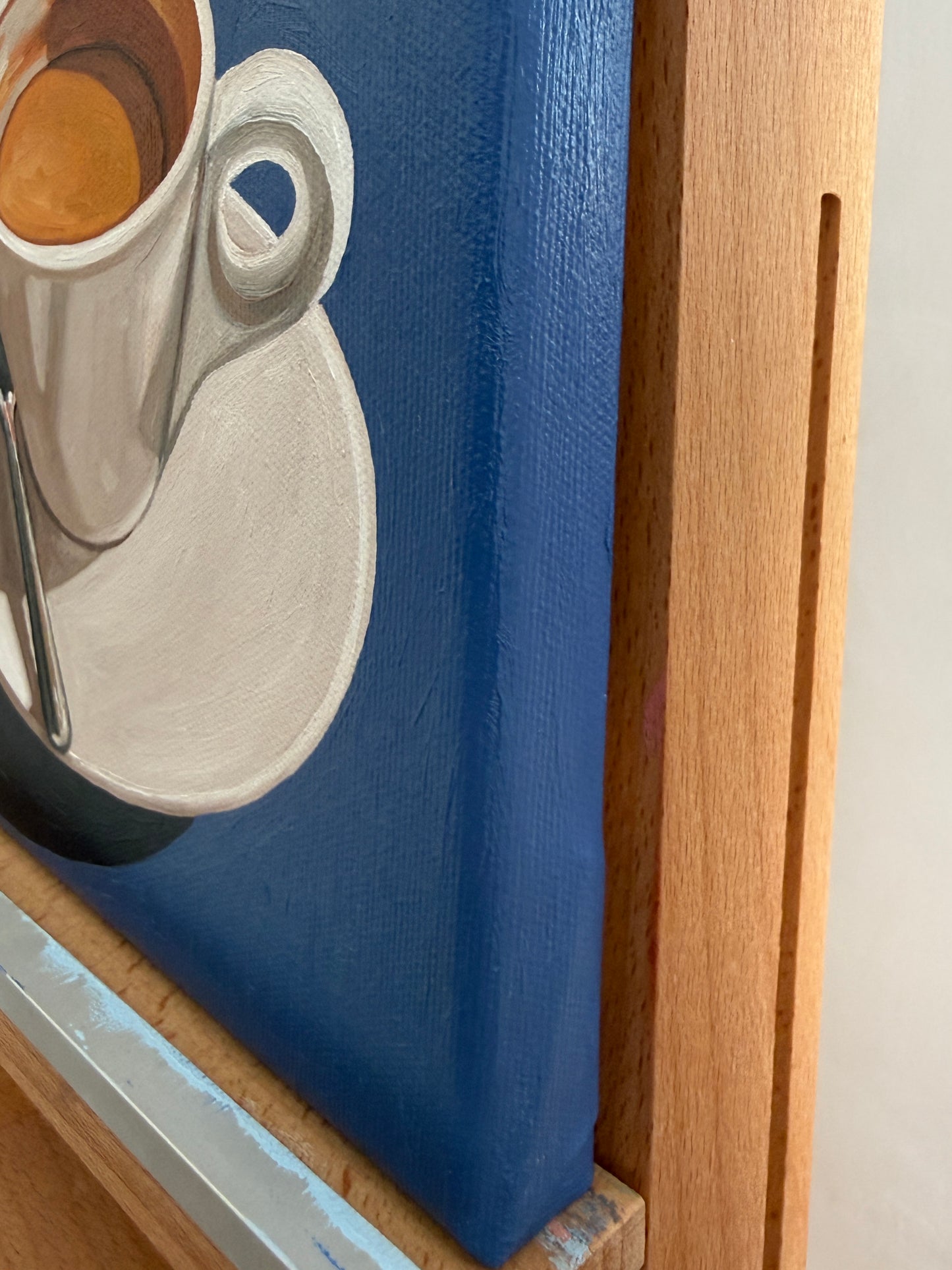 Espresso on Azure Blue