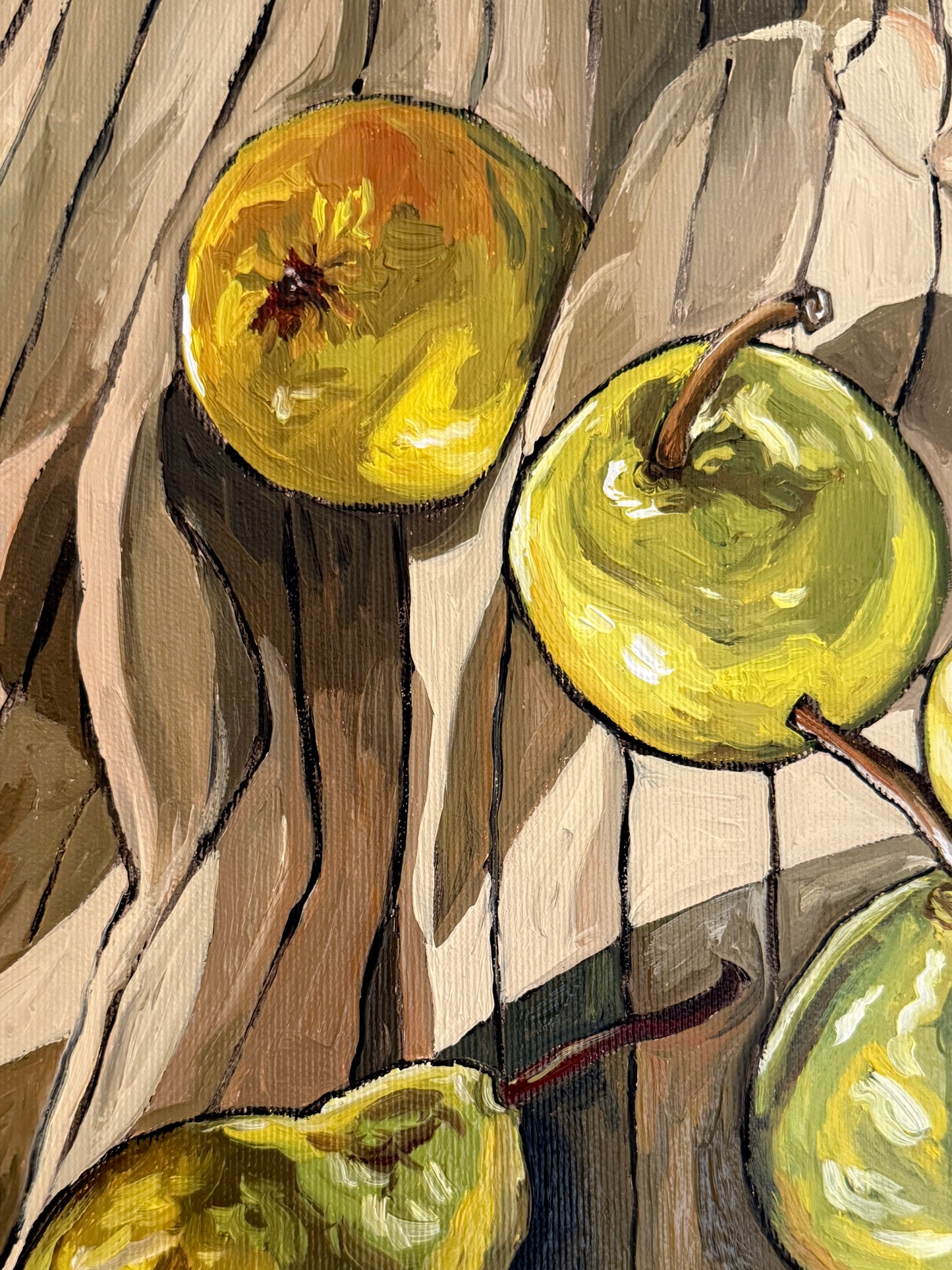 Pears on Linen