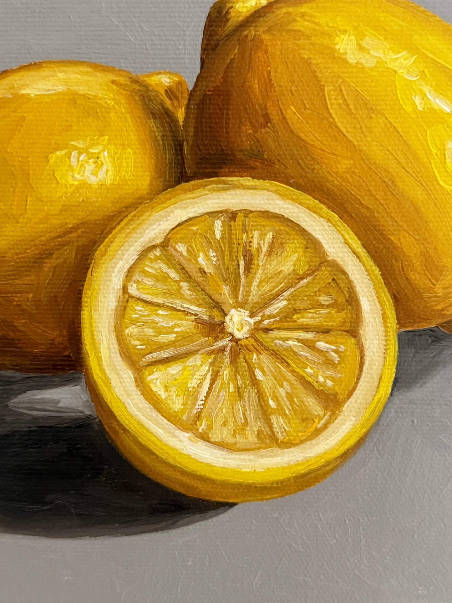 Lemons on Grey - Reserved
