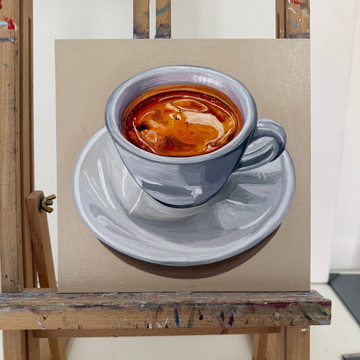 Espresso Pop on Deep Beige - Reserved for auction