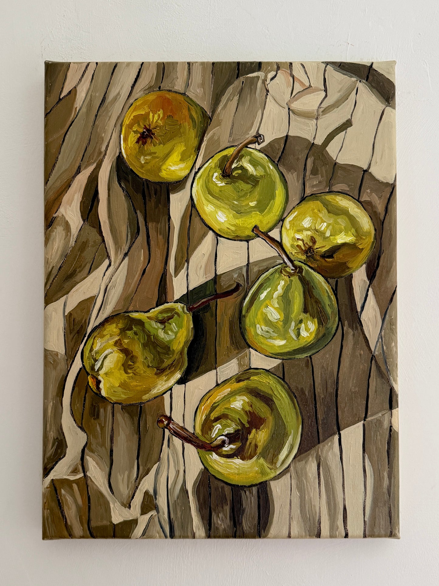 Pears on Linen