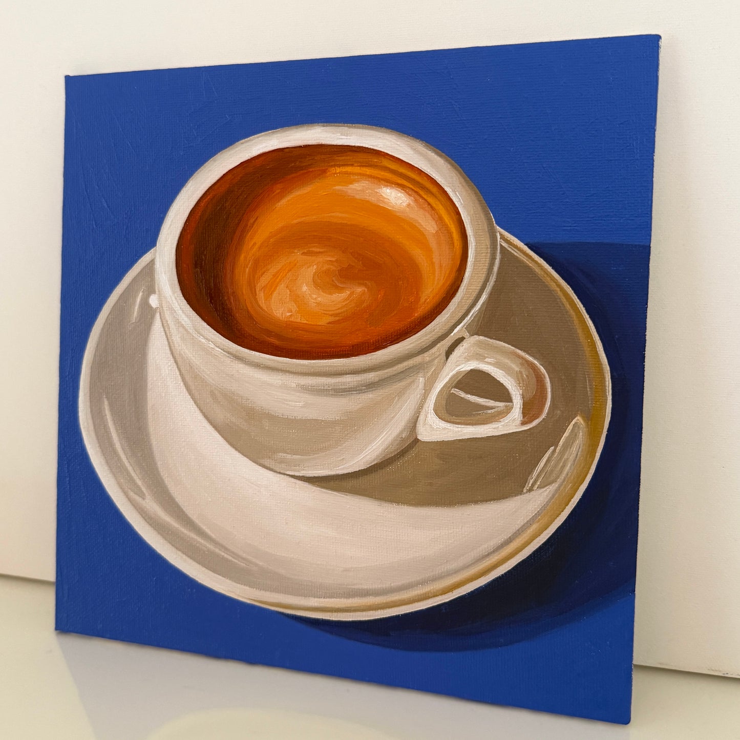 Espresso on Cobalt Blue