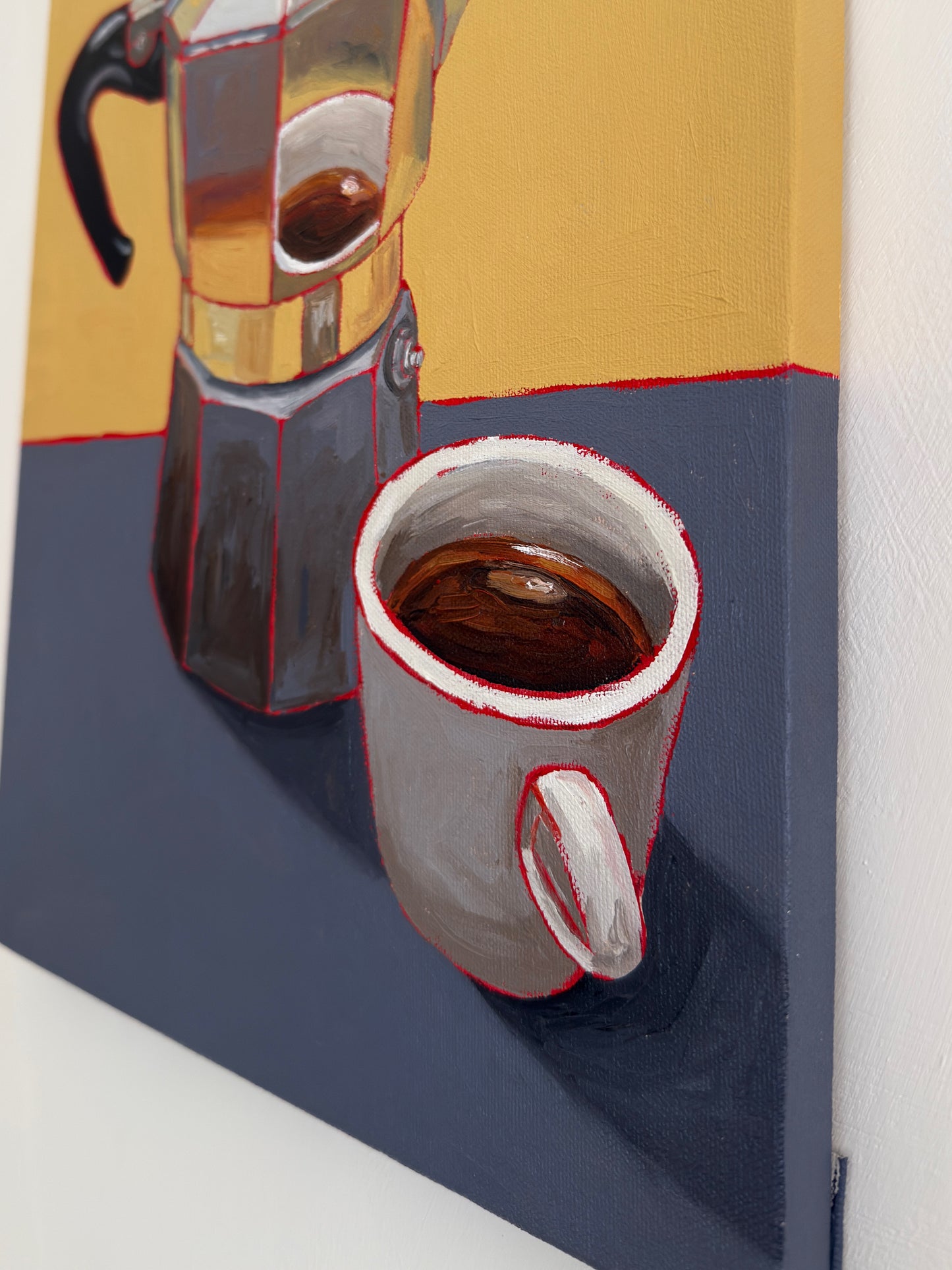 Moka & Cup I Yellow-Grey