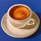 Espresso on Cobalt Blue