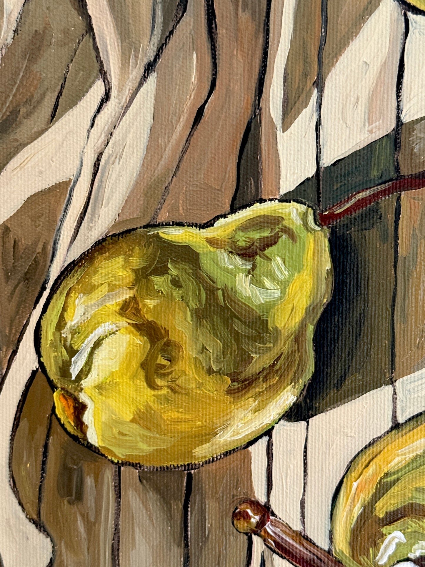 Pears on Linen