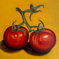 Quirky Tomatoes on Mustard Yellow